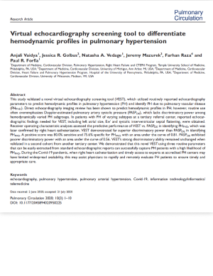 VEST (virtual echocardiography screening tool) score paper thumbnail