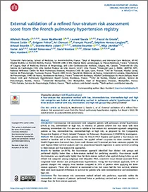 External Validation of a Refined 4-Strata Risk Assessment Score from The French Pulmonary Hypertension Registry thumbnail