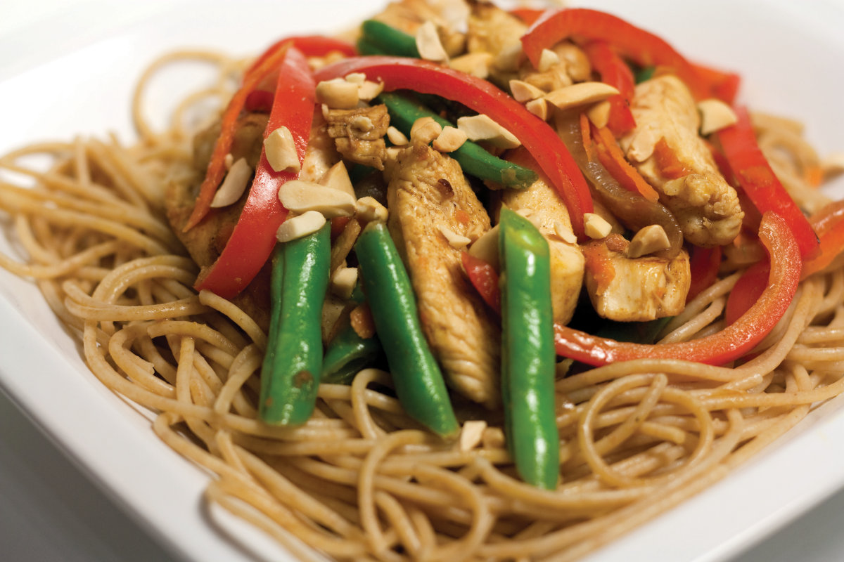Stir fry recipe for people with pulmonary arterial hypertension.