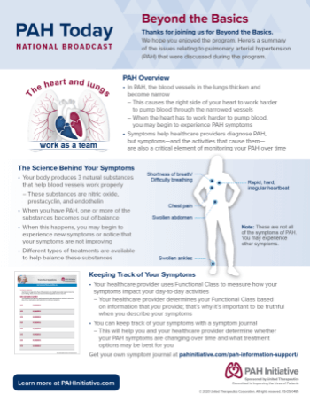 A more in depth look of how PAH affects the lungs, and how symptoms are caused
