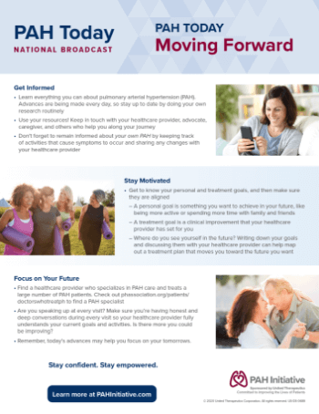 Discover ways you can stay informed and motivated during your PAH treatment journey