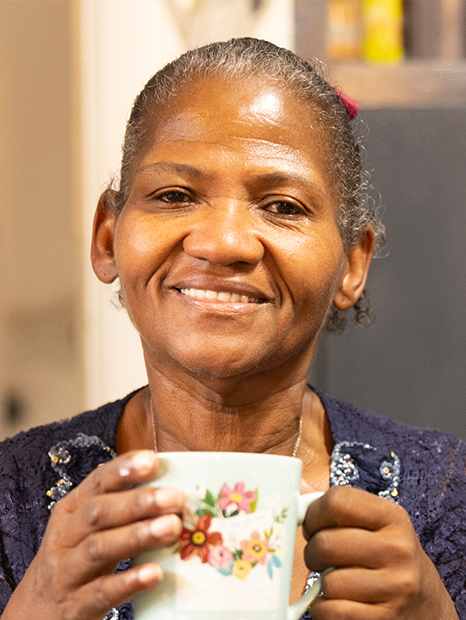 Gwen, smiling African American PAH Initiative Ambassador