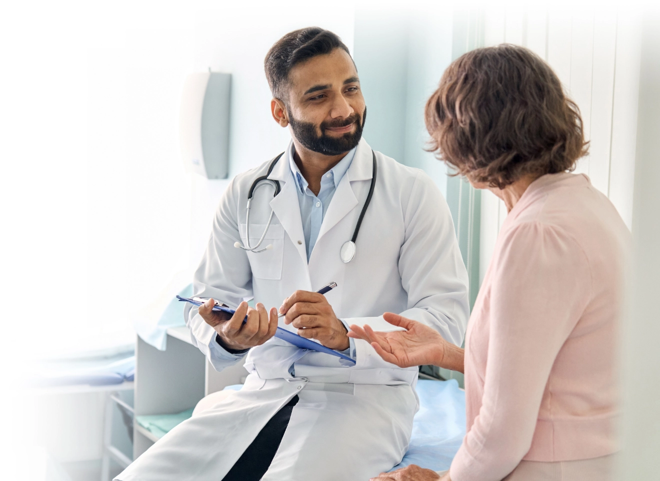 Doctor discussing PAH with patient