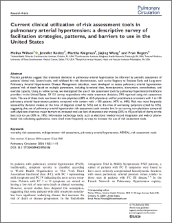 Current Clinical Utilization of Risk Assessment Tools in Pulmonary Arterial Hypertension: A Descriptive Survey article thumbnail