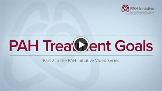 Setting PAH treatment goals